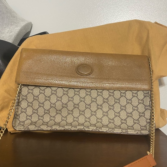 GG Gucci Plus Envelop Clutch bag w/ Strap - Picture 2 of 9